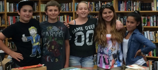 A few of the happy benefactors of Just. One. Book.