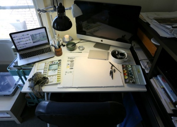 One of the 36 mystery desks waiting to be identified