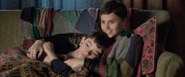 Lewis MacDougall and Felicity Jones (Focus Features)