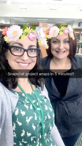 Jessica (right) and I having some fun snapping!