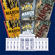 Goal: Bury the White House in Books