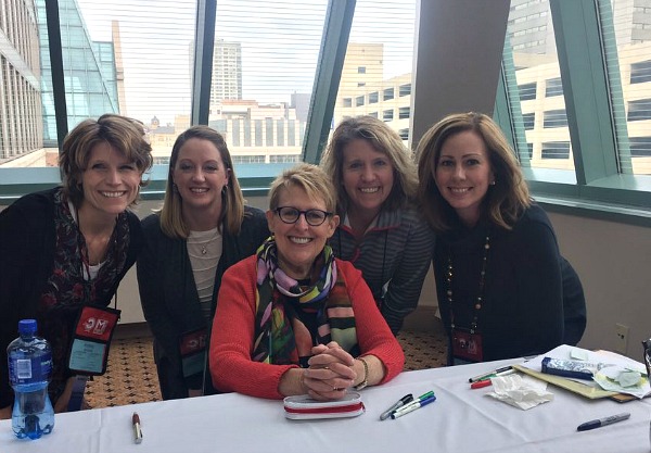 Mem Fox and educators from the Howard-Suamico School District in Wisconsin at the Convention.