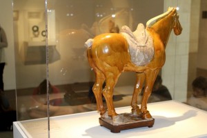 The Tang horse the students were tasked with analyzing.