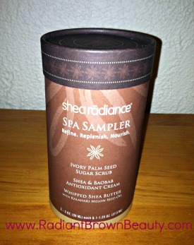 shea radiance spa sampler
