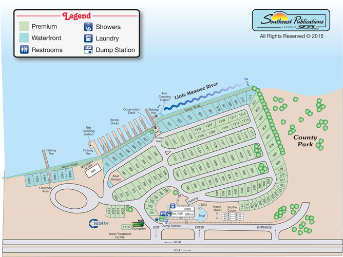 The Tides Rv Resort Site Map Tampa South Rv Resort