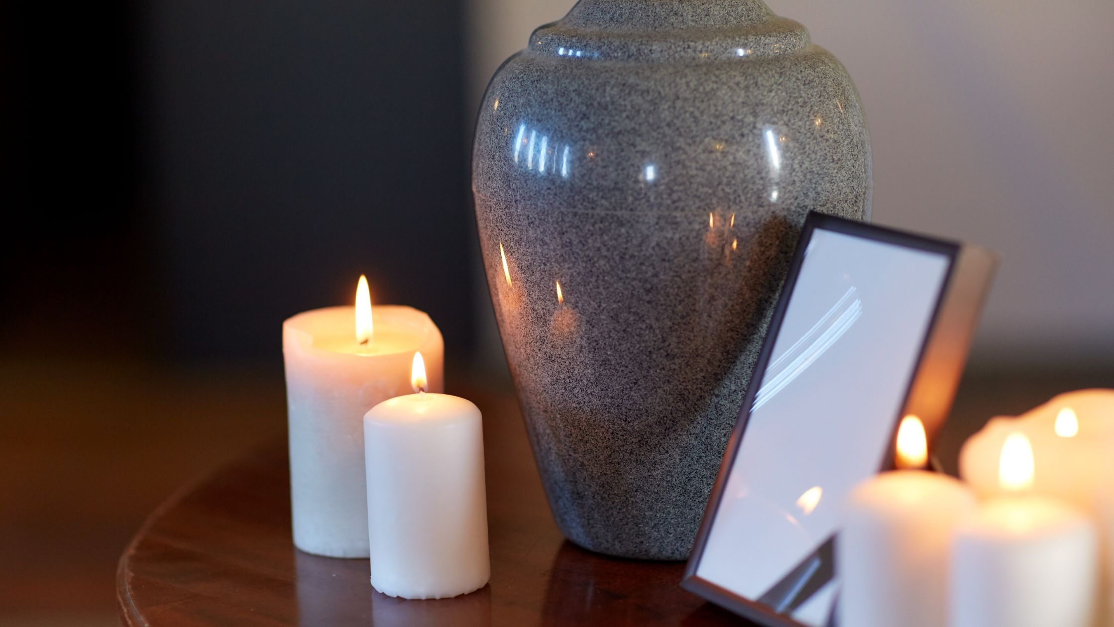 Urn on a table