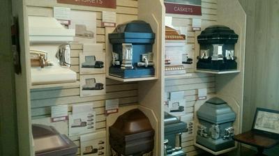 Casket Selection Wall