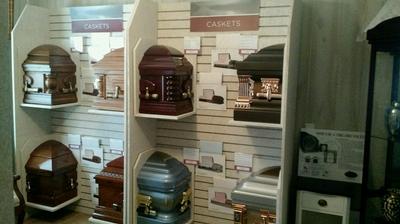 Casket Selection Wall