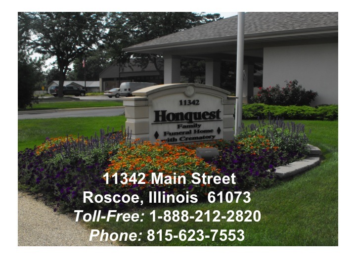 Roscoe Honquest Family Funeral Homes Loves Park IL funeral home and