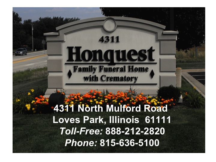 Loves Park Honquest Family Funeral Homes Loves Park IL funeral home and cremation Roscoe IL