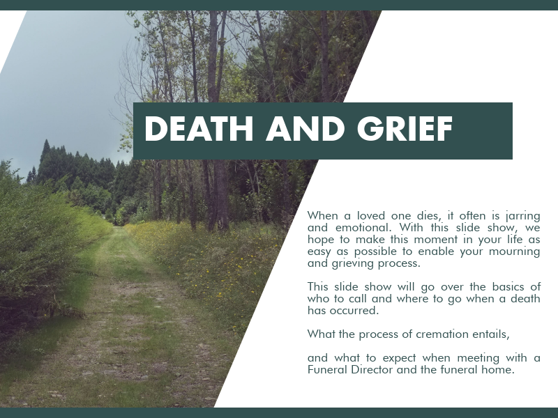 When Death Occurs Humboldt Cremation & Funeral Service