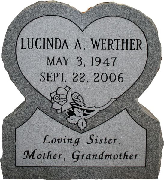 Single Uprights Johnson Funeral Home and Monument Co., Inc. Sperry