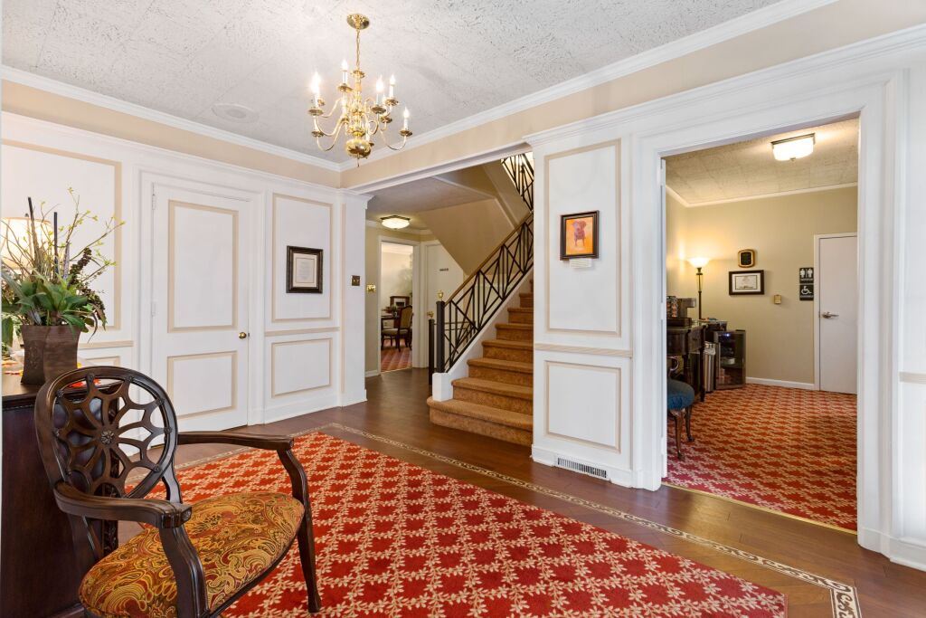 Our WilkesBarre funeral home foyer and bistro