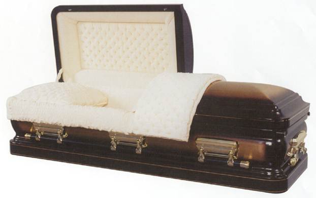 Classic 32oz Solid Bronze with velvet interior - Premium Casket