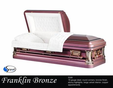 Franklin Bronze 18 Ga. Carbon Steel - Large Shell - Velvet