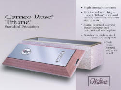 Cameo Rose SST - Stainless Steel - Standard Vault - for those who want something special for their special lady.