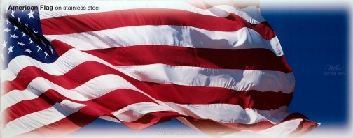 American Flag - Poplar Personalized Litho available on all Basic Plus and above Burial Vaults