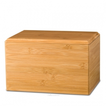 Barbados Bamboo Cremation Urn  The Barbados Bamboo cremation urn is manufactured from bamboo, the most highly sustainable wood available today. A convenient sliding bottom makes this solid wood cremation urn perfect for scattering and is an environmentally friendly way to honor and remember a loved one.