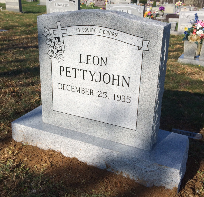 Single Upright Headstones McKinneyBrown Funeral Home Liberty KY