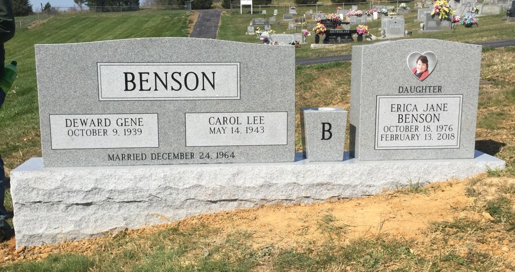 Triple Upright Headstones McKinneyBrown Funeral Home Liberty KY