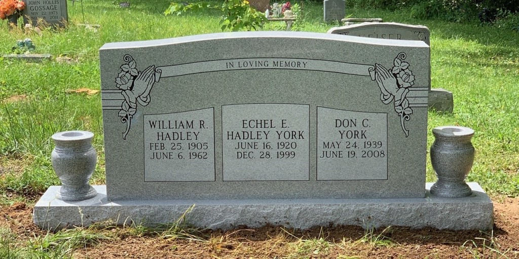 Triple Upright Headstones McKinneyBrown Funeral Home Liberty KY