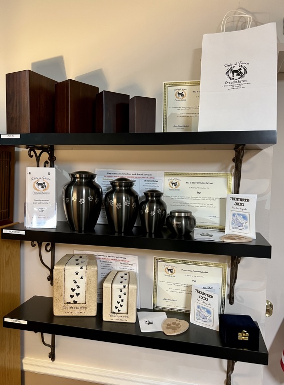 Pet Cremation Packages Display