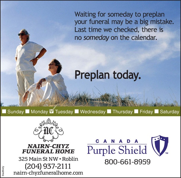 Why PrePlan Your Funeral Funeral Home Roblin MB
