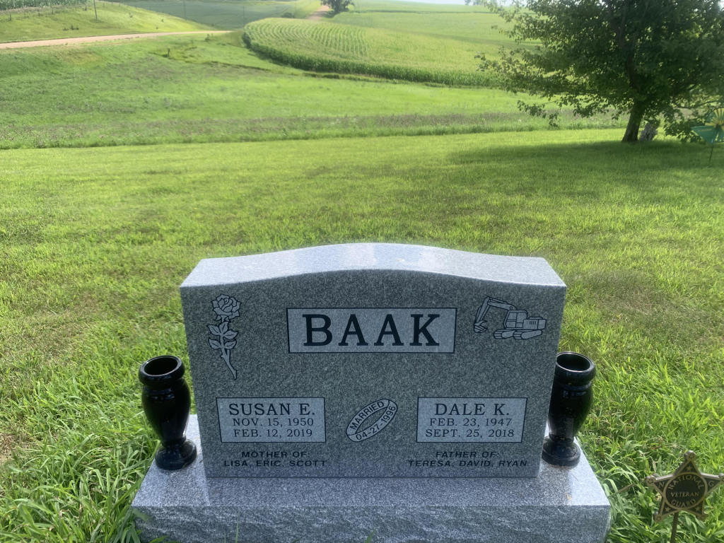 Monuments Nicklas D Jensen Funeral Home Correctionville, Holstein