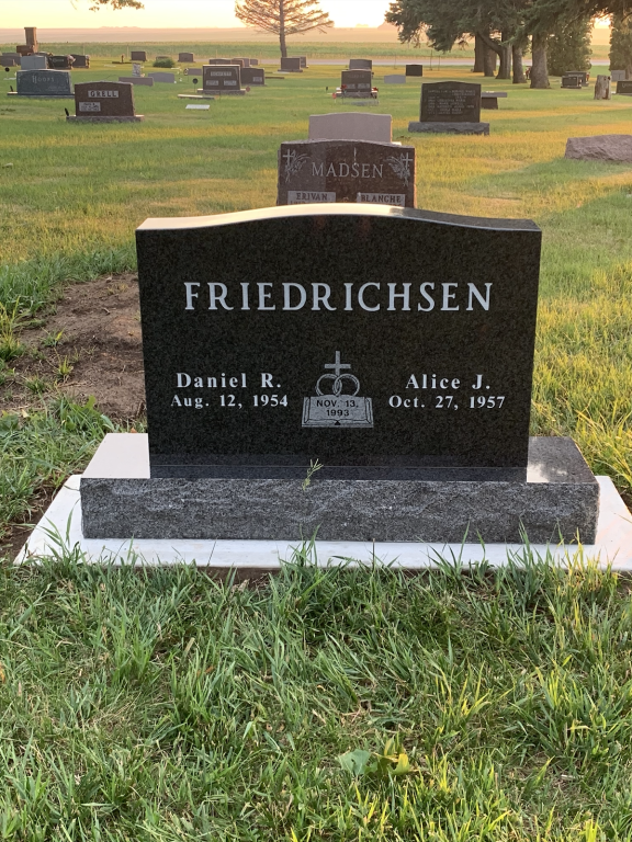 Monuments Nicklas D Jensen Funeral Home Correctionville, Holstein