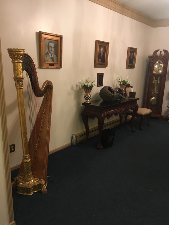 Entrance way of funeral home