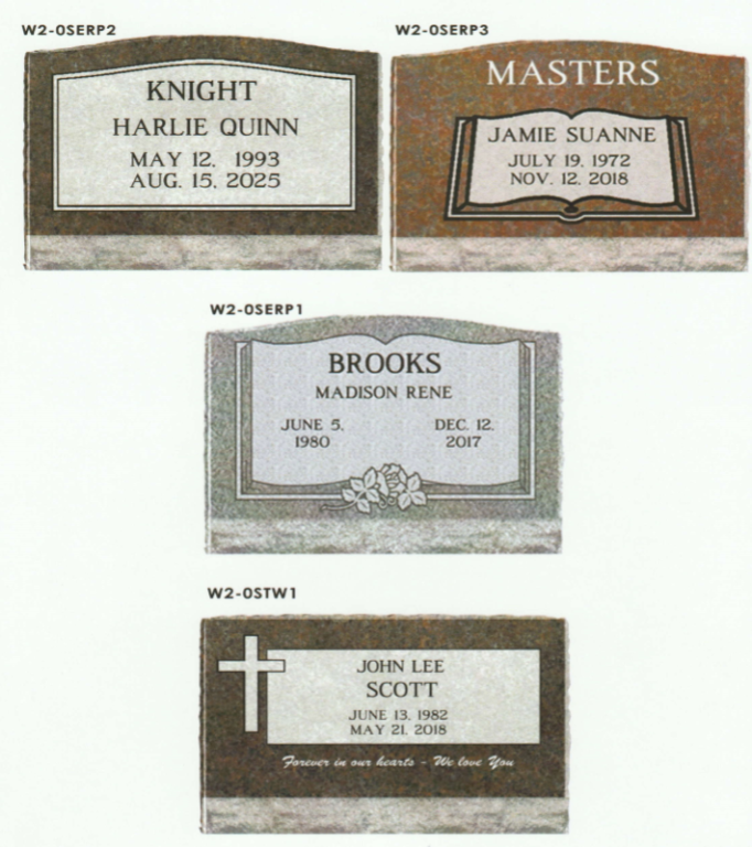 Monuments ParsonsCanoeBeggs Funeral Home Collinsville OK funeral