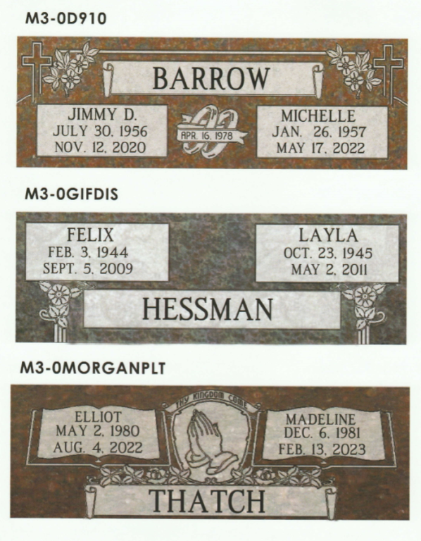 Monuments ParsonsCanoeBeggs Funeral Home Collinsville OK funeral