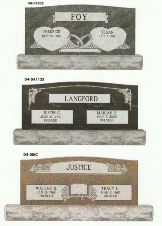 Monuments ParsonsCanoeBeggs Funeral Home Collinsville OK funeral
