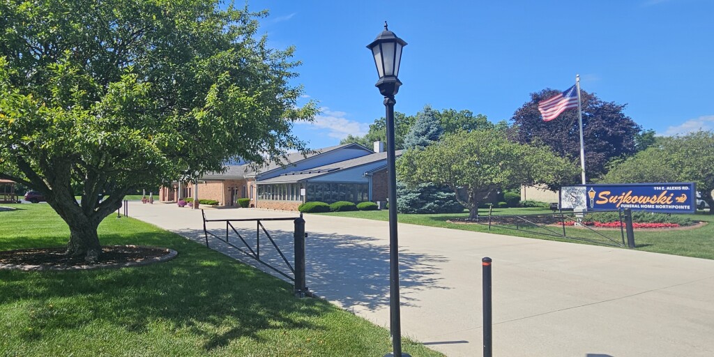 Sujkowski Funeral Home Northpointe Entrance and Grounds