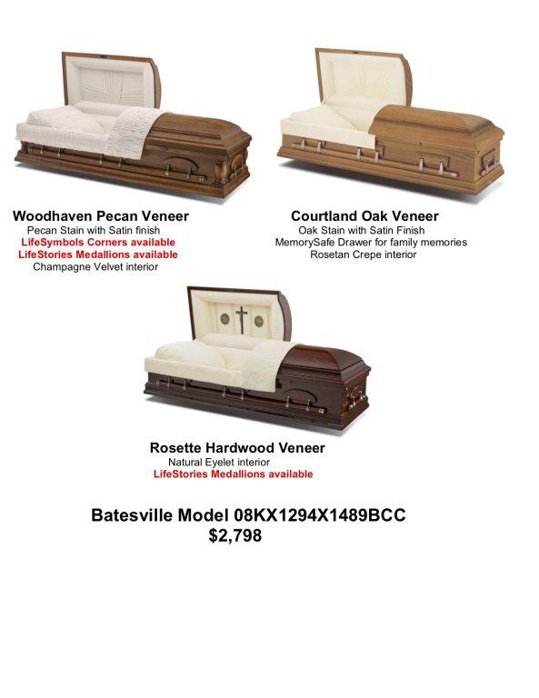 Merchandise Caskets Unity Funeral Home Houston TX funeral home