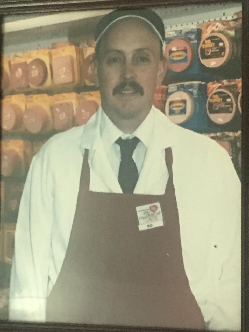 My memory of Uncle Ed.  At work and always happy.