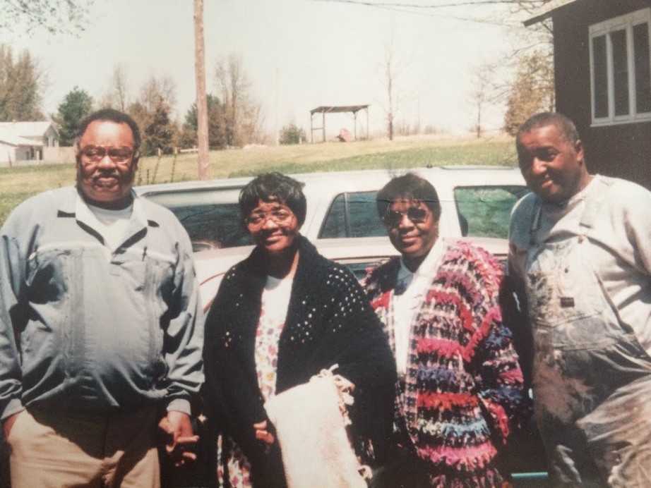 Uncle Cecil, Aunt Ella, mom and dad