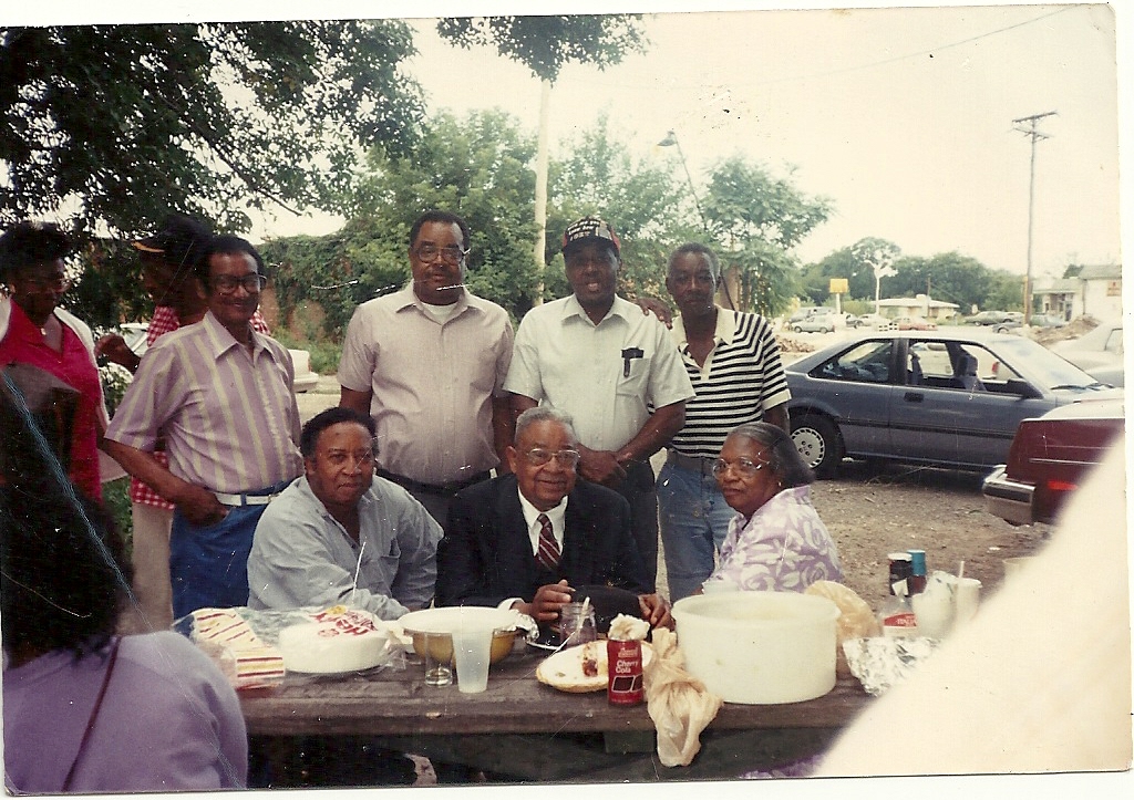 Daddy Wilson, dad and family at reunion