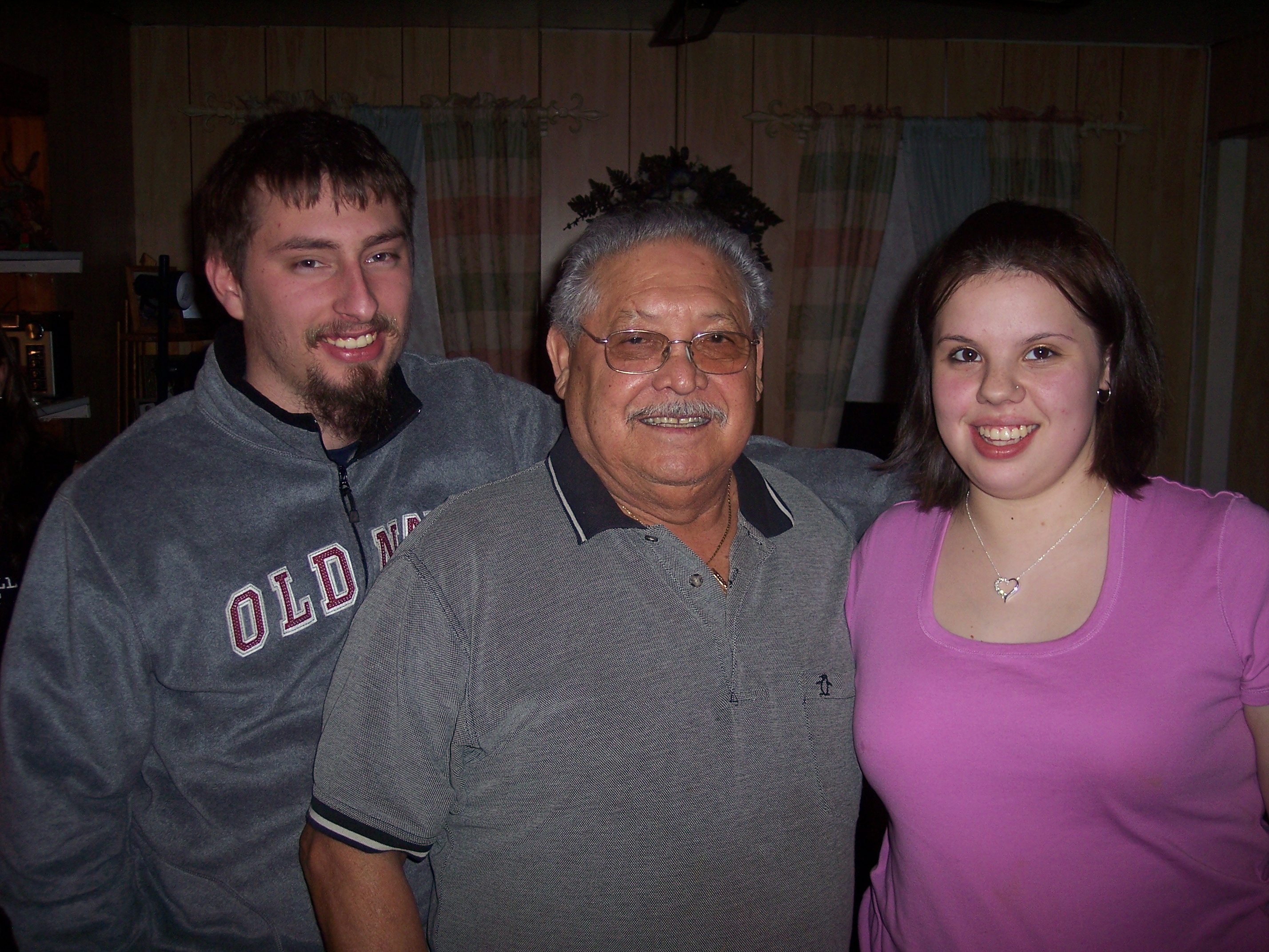 Fred with Matt & Toni Vogel, Amalia (Campos) Hicks's daughter and son-in-law.