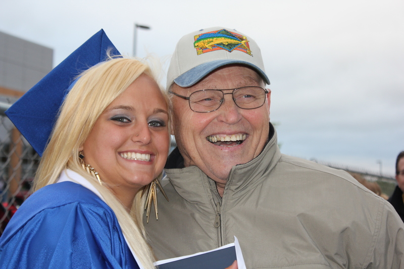 Dick and Kaley just this past summer at her graduation.