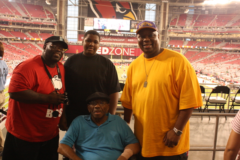 A day at the AZ Cardinals Game.  We had a blast!<br />We're gonna miss you Pops!