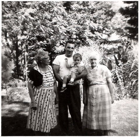 4 generations<br />Ada (Slentz) Roe<br />Georgie (Merriman) Roe<br />Richard Merriman Roe<br />Sheila Jean Roe