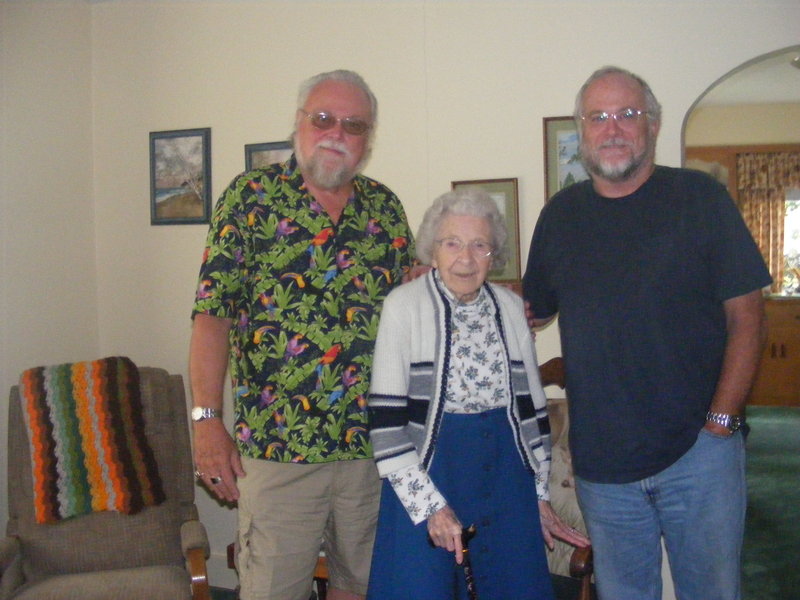 Last visit with Aunt Allegra in 2010.