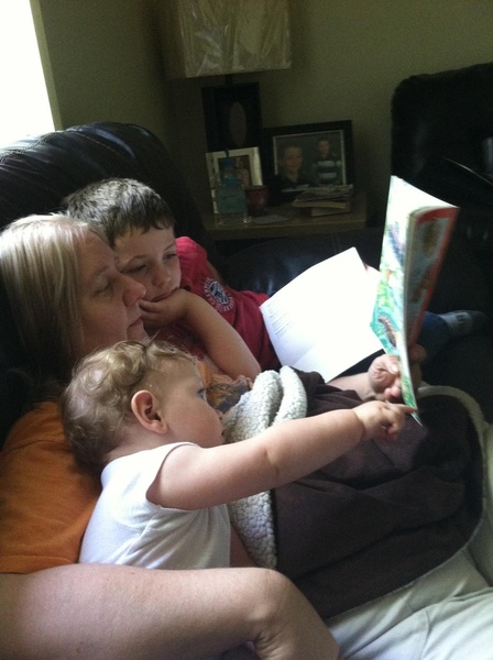 My mom and the two joys of her life. She was the best NaNa anyone could ever ask for. I love you so much mom.