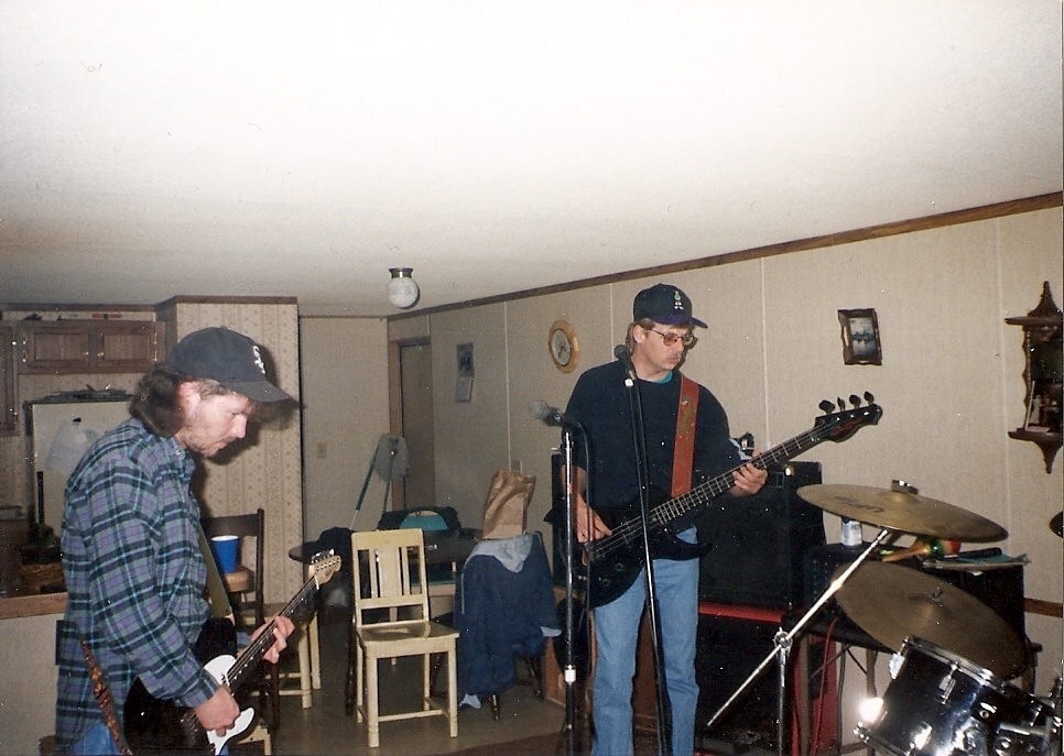 Mark and Will band practice October 1992
