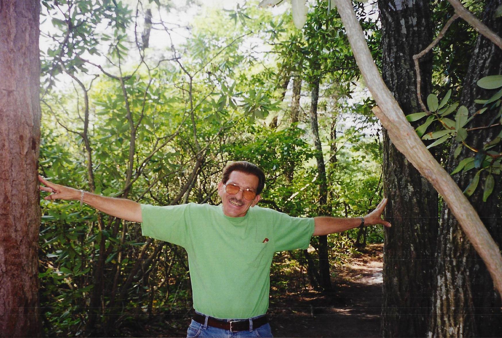 Showing off his strength