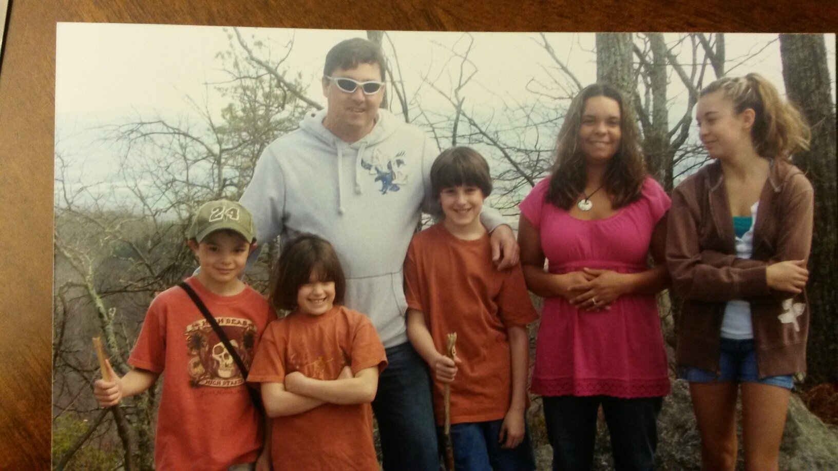 Family picture with Todd, Heather & 4 kids