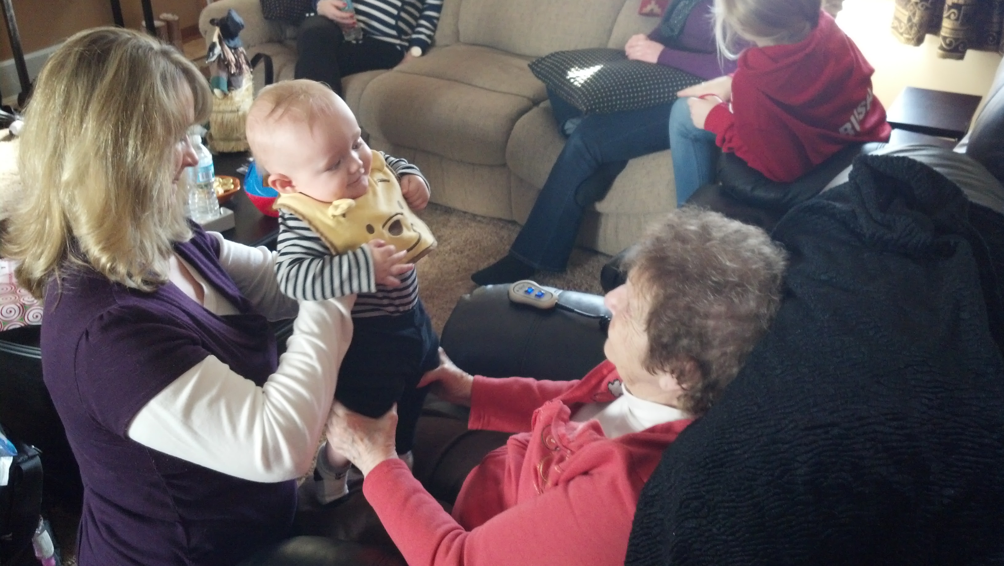Grandma meets Caden
