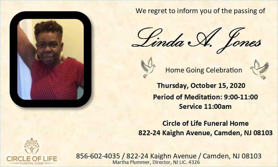 Obituary For Linda A Jones | Circle Of Life Funeral