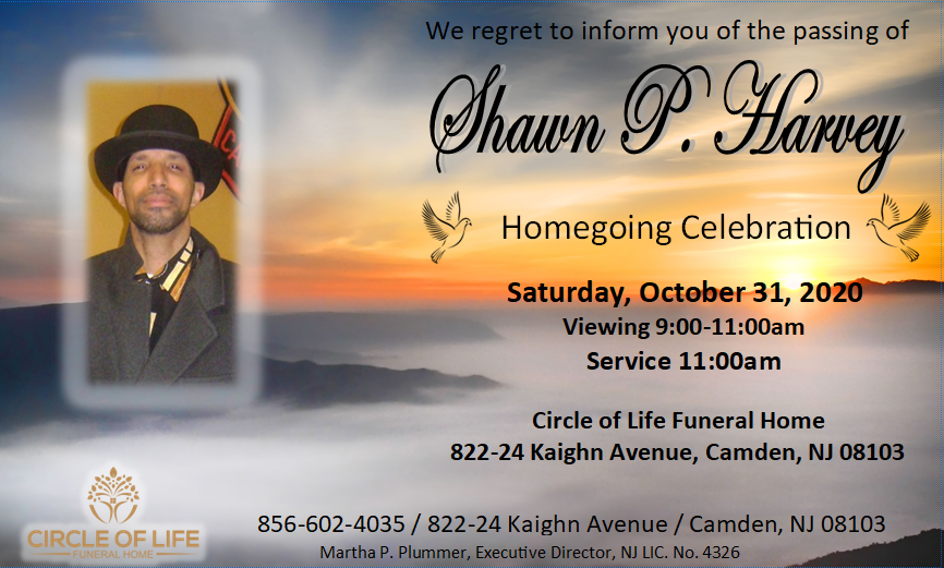 Obituary For Shawn Harvey | Circle Of Life Funeral